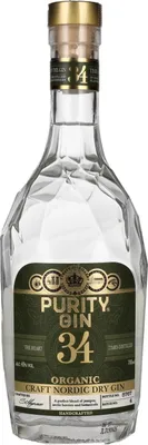 Image de Purity 34 CRAFT NORDIC Organic Dry Gin 43% Vol. 0,7l
