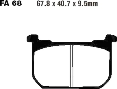 Produktbild von Bremsbeläge Vorderrad für Kawasaki Z 400 J Baujahr 1981-1983 Bremsklotz von EBC - Neu