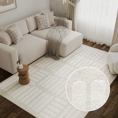 Obrázok produktu pre Tapiso koberec TERRA moderný, ľahko udržiavateľný, štruktúrovaný povrch, rôzne tvary 200 x 300 cm
