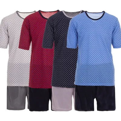 Produktbild von Pyjama Set Shorty - Emblem, Farbe:blau, Größe:M