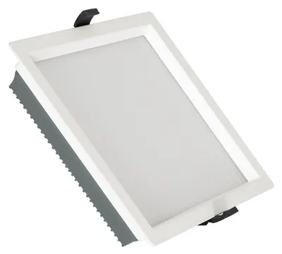 Produktbild von LED Downlight Einbaustrahler 40W Eckig Aero 130lm/W Mikroprismatisch Ausschnitt 210x210mm 3000K - 4000K - 6000K Wählbar (Warm-Neutral-Kalt)