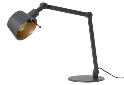Produktbild von Lucande Tischleuchte Silka, 93 cm, schwarz, verstellbar, E27