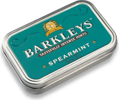 Zdjęcie produktu dla Barkleys Spearmint o smaku mięty pieprzowej w metalowej puszce 50g