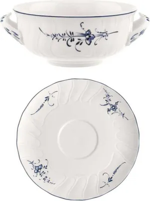 Produktbild von Villeroy & Boch Vieux Luxembourg 2-teiliges Set Suppentasse + UT 400 ml Porzellan