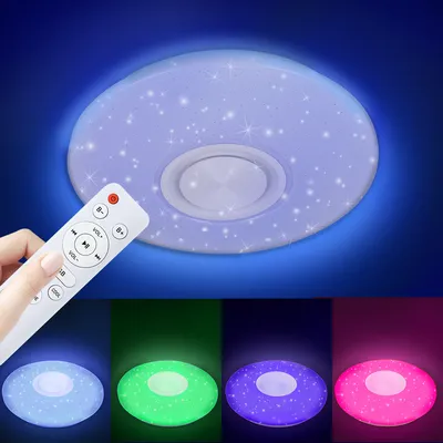 Produktbild von Yakimz LED Deckenleuchte 36W Farbwechsel Wohnzimmer Dimmbar Deckenlampe Bluetooth Musik