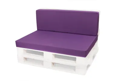 Obrázek produktu pro Polstry na paletový nábytek sedák 120x60 / 120x50cm | Paletový polštáø fialový | podsedáky na paletový nábytek | Sedák na europalety