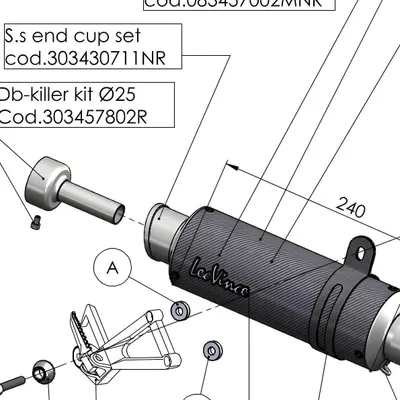 Image de Échappement de remplacement LeoVince, compatible avec Honda CB 500 F