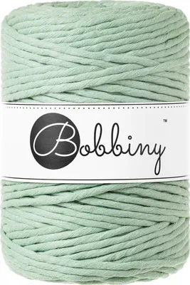 Immagine prodotto di Filo per macramè Bobbiny XXL, 5 mm, singolo, 100% cotone riciclato, colore aloe