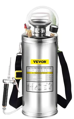 Immagine prodotto di Spruzzatore a pressione VEVOR Spruzzatore ad alte prestazioni 8 L Manometro Spruzzatore in acciaio inox