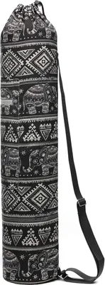 Image de Sac pour matelas de yoga, toile, pilates, mouvement, yoga, matelas de yoga, sac de transport avec cordon de serrage, sac robuste, convient à la plupart des matelas