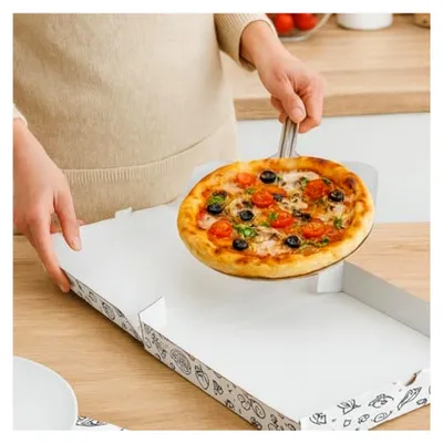 Produktbild von Pizzaschachteln, 50 x 50 x 5 cm, 50 Stück pro Packung