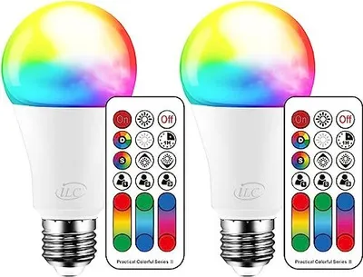 Obrázok produktu pre ILC LED E27 žiarovka RGB so zmenou farby 10 W teplá biela diaľkové ovládanie