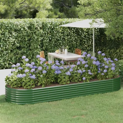 Obrázek produktu pro Maison Exclusive - Vyvýšený záhon pozinkovaná ocel 322x100x36 cm zelený