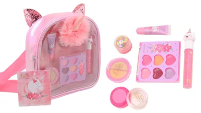 Immagine prodotto di Johntoy set trucco unicorno zaino per bambini - giocattolo di bellezza