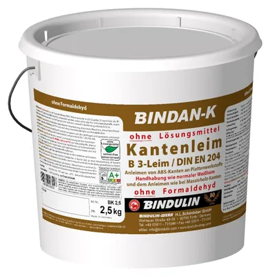 Produktbild von BiNDAN-K Kantenleim Holzleim Kunstharzleim (1-Komponenten-B3-Leim) inkl. 1 Pinsel von E-Com24 (Kantenleim 2,5 gr.)