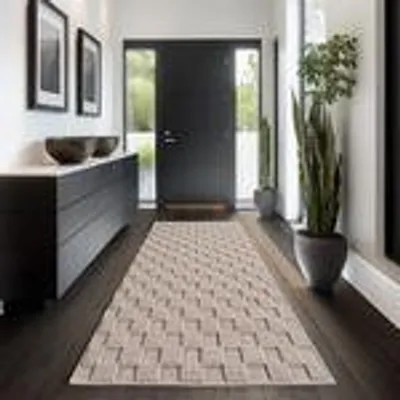Zdjęcie produktu dla Dywan bouclé Carpettex do salonu sypialni i biura miękki łatwy w pielęgnacji trwały nowoczesny , Rozmiar : 80 x 250 cm , Kolor : Beżowy-4
