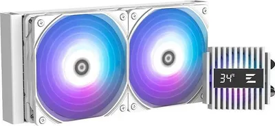 Image de Zalman Refroidisseur d'eau ALPHA2 A24 Blanc / 2 x 120 mm / PWM / ARGB / blanc