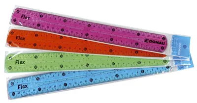 Immagine prodotto di Donau 5411100-99 Righello trasparente da 30 cm assortito