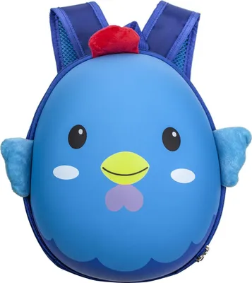 Imagen del producto de Mochila para niños, diseño de gallina, color azul
