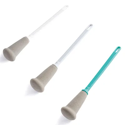 Image de 3 brosses en verre pour le nettoyage de verres et de bouteilles
