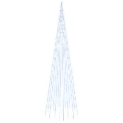 Zdjęcie produktu dla vidaXL Choinka LED na maszt zimna biel 1134 diody LED 800 cm