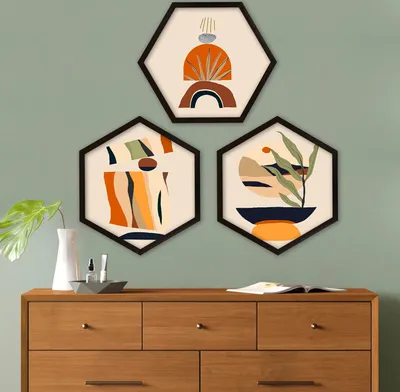 Produktbild von Wallity, 6GEN1836152- HGN1220, Bunt, Leinwandbilder, 35 x 35 cm, 100% MDF (Dicke: 2 cm)