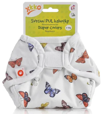 Produktbild von xkko Newborn Überhose Klett Butterflies