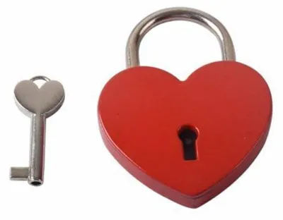 Immagine prodotto di Luchetto vintage a forma di cuore, mini lucchetto per diario, scatola di gioielli