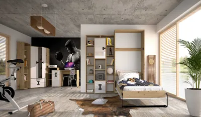 Produktbild von Kaiser Möbel Jugendzimmer Kinderzimmer komplett Set INDEX mit schrankbett