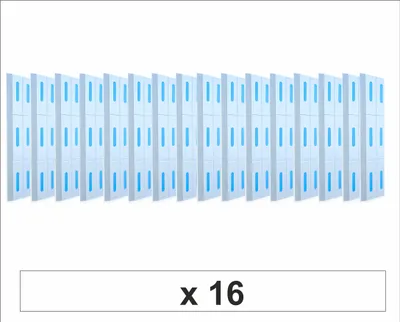 Produktbild von Marina White 22 Set mit 16 Stück - Stegfender, Bootsfender zum Schutz von Motorbooten, Booten, Jetskis, Yachten 98x22x6cm  SUPERHIT DER SAISON 2024