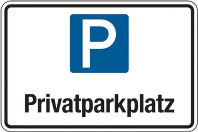 Produktbild von Dreifke® Parkplatzschild, Privatparkplatz, 200x300mm, Aluverbund, Aluverbund ...