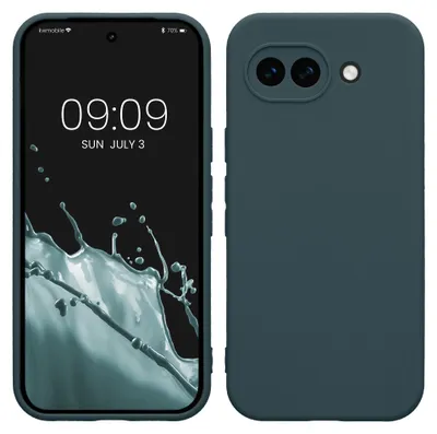 Produktbild von kwmobile Handyhülle für Google Pixel 10a Hülle - weiches Handy Silikon Case - Schutzhülle Cover - Dunkler Schiefer