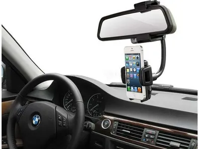 Produktbild von System-S KFZ Auto Rückspiegel Halterung Halter Haltearm für GPS Handy Smartphone und andere Geräte
