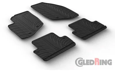 Produktbild von Gledring Fußmatten Set Gummi für VOLVO V70 II (285) Vorne+Hinten