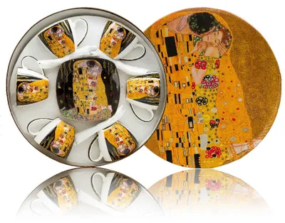 Produktbild von HOME ELEMENTS s Teeservice für 6 Personen, Klimt Kiss dark