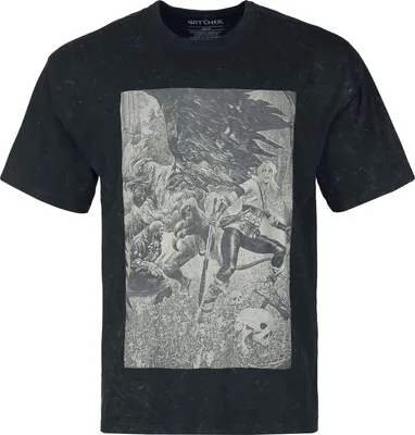 Produktbild von The Witcher T-Shirt Herren Ciri and the Basilisk schwarz M