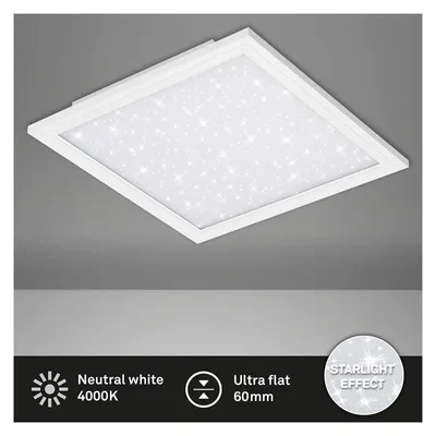 Produktbild von Briloner  Vesta LED Panel 38W Sternenhimmeleffekt Quadratisch Weiß