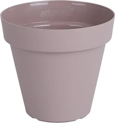 Image de Pot Capri 25cm Taupe Design Moderne, Résistant Aux Intempéries - Artevasi