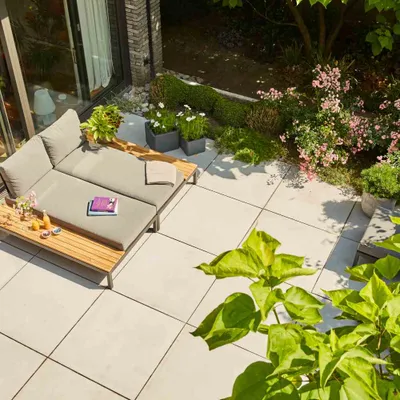 Produktbild von Siena Garden Lounge-Set Alvida Lounge - Recamiere, 2 teilig in schwarz, aus Teakholz