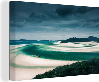 Produktbild von OneMillionCanvasses® - Leinwandbilder - 140x90 cm, Sandformationen der Pfingstsonntage, Wandbilder Kunstdruck Wanddekoration - Foto auf Leinwand - Gemälde auf Holzrahmen