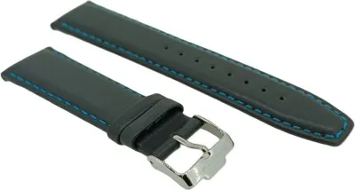 Produktbild von Jacques Lemans | Uhrenarmband Leder grau 22mm Kontrastnaht 1-2099B