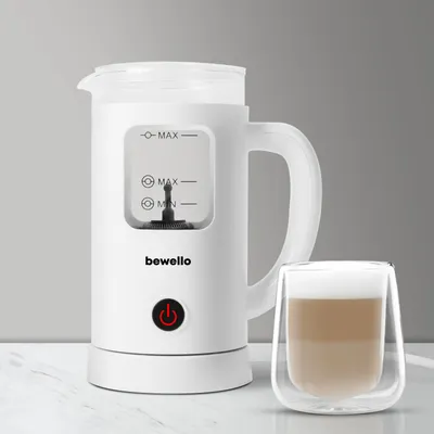 Produktbild von Bewello – Elektrischer Milchaufschäumer – 400 ml – 550 W – 230 V – Kalter oder heißer Schaum und Erhitzen von Kakao