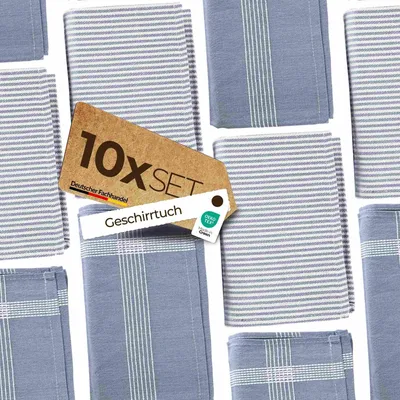 Obrázok produktu pre Uteráky Sterzbach Jacquard, dizajn Greg, pruhované, jednofarebné, 100 % bavlna, prateľné, nenáročné na údržbu, vysoká kvalita, odolné, 50 x 70 cm, modré