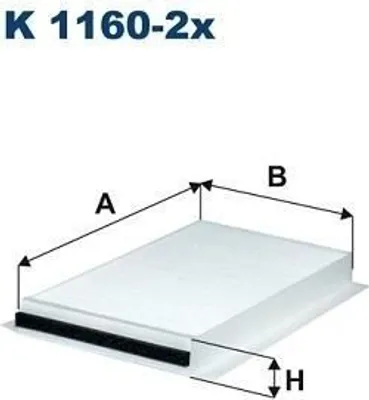 Produktbild von Innenraumfilter FILTRON K 1160-2x
