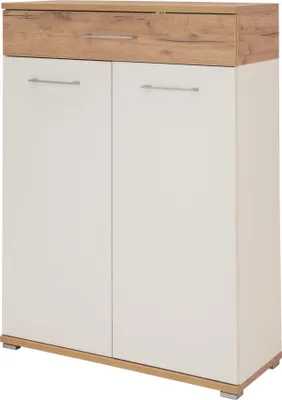 Produktbild von Germania Schuhschrank "GW-TOPIX" in Weiß/Navarra-Eiche Nachbildung, 89 x 118 x 37 cm (BxHxT), 3770-513