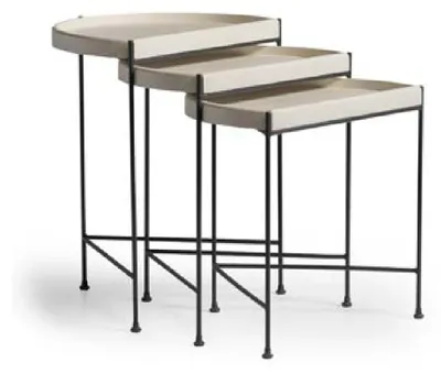 Produktbild von Komplette Beistelltische Kaffeetische Sofatische Beige Couchtische