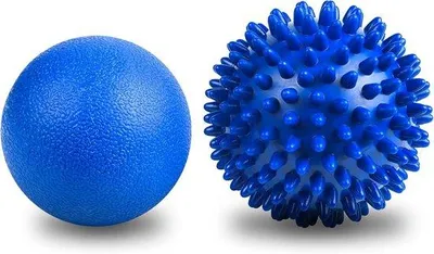 Produktbild von Famanu Massageballen Set, 2-teilig für Physiotherapie - Stekelige und Lacrosse-Ball