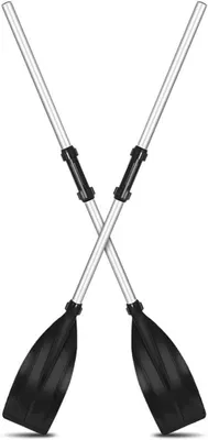 Produktbild von Kajakpaddel 126 cm - Aluminium Paddel - Stabil/Leicht - Langlebig - Für Kajak/Boot - Verstärkte Blattqualität