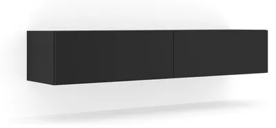 Produktbild von TV-Möbel Bali mit 2 Türen, Mattschwarz, 160cm