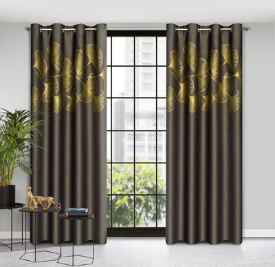 Produktbild von Vorhang HARMONY braun 140x250 cm  Ösen Ösenvorhang